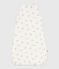 Babies' 2 TOG bear-print cotton sleeping bag MARSHMALLOW /BRUN