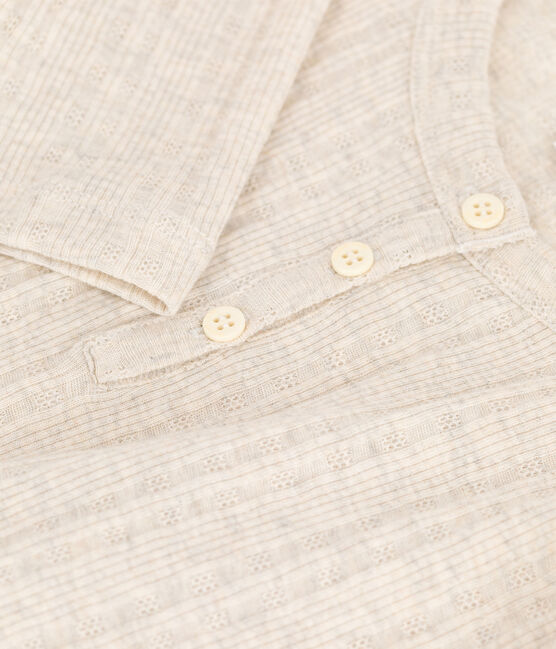 Children's Unisex Cotton T-Shirt MONTELIMAR CHINE beige