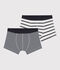 Boys' Striped Boxer Shorts - 2-Pack multicolor