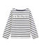 Girls' T-Shirt COQUILLE beige/SMOKING blue