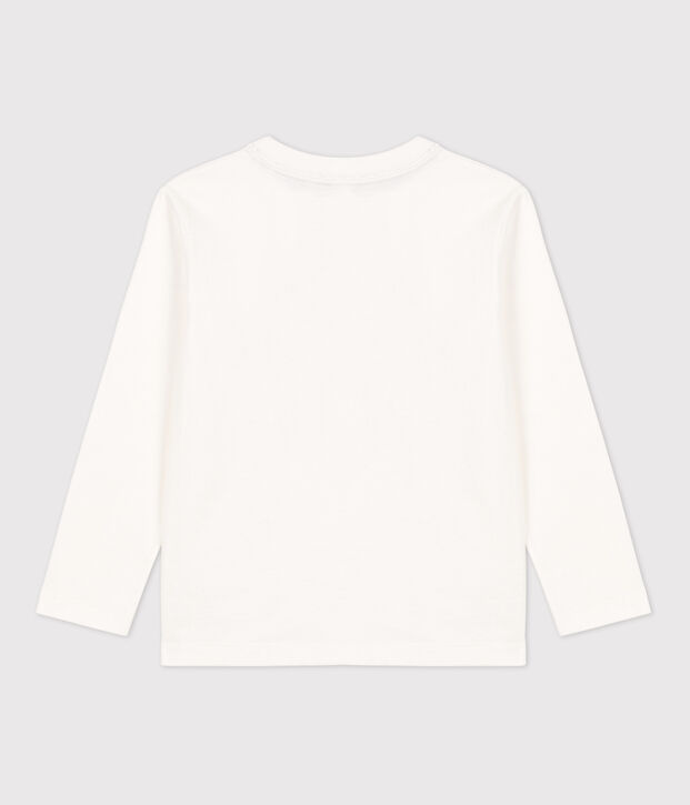 Boys' Long-Sleeved Cotton T-Shirt white