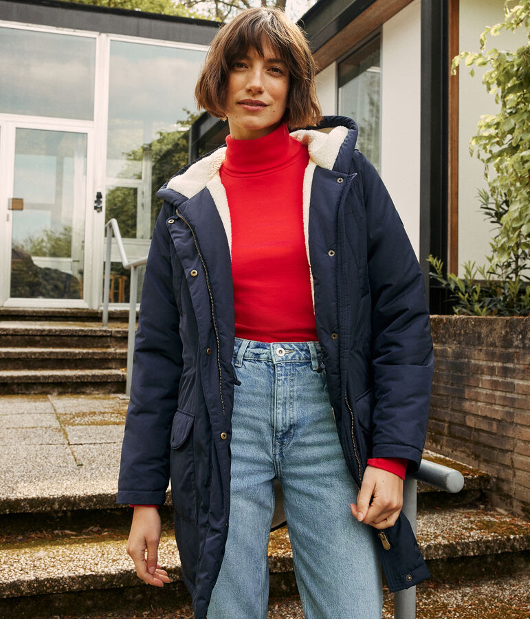Women's The Iconic rollneck cotton T-shirt red