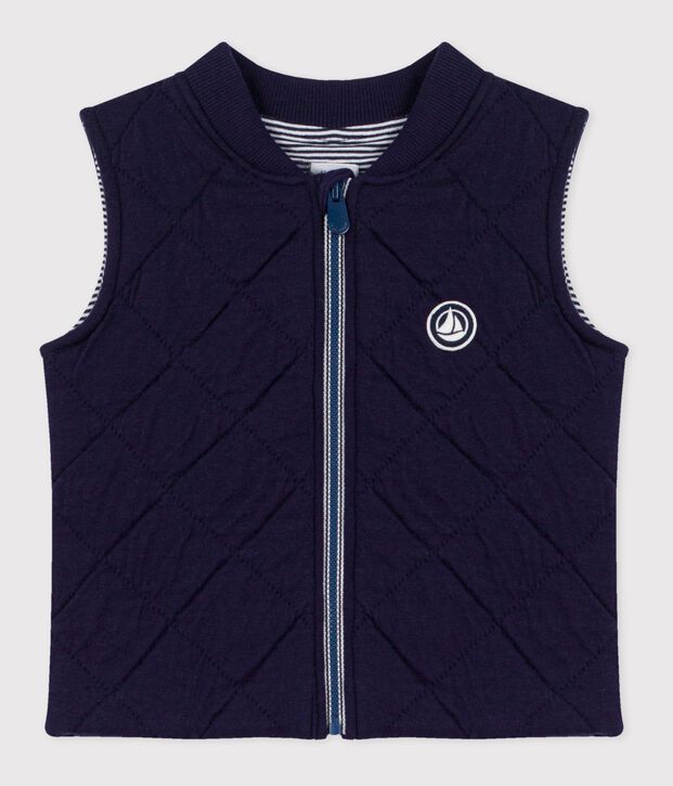 Babies' sleeveless quilted cotton puffer jacket SOIR