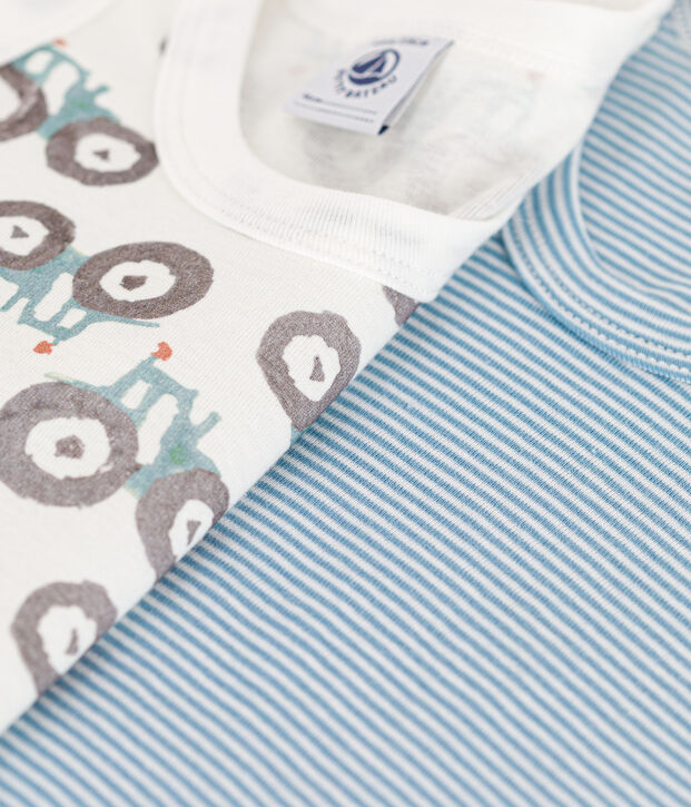 Boys' Tractor Cotton Vests - 2-Pack multicolor