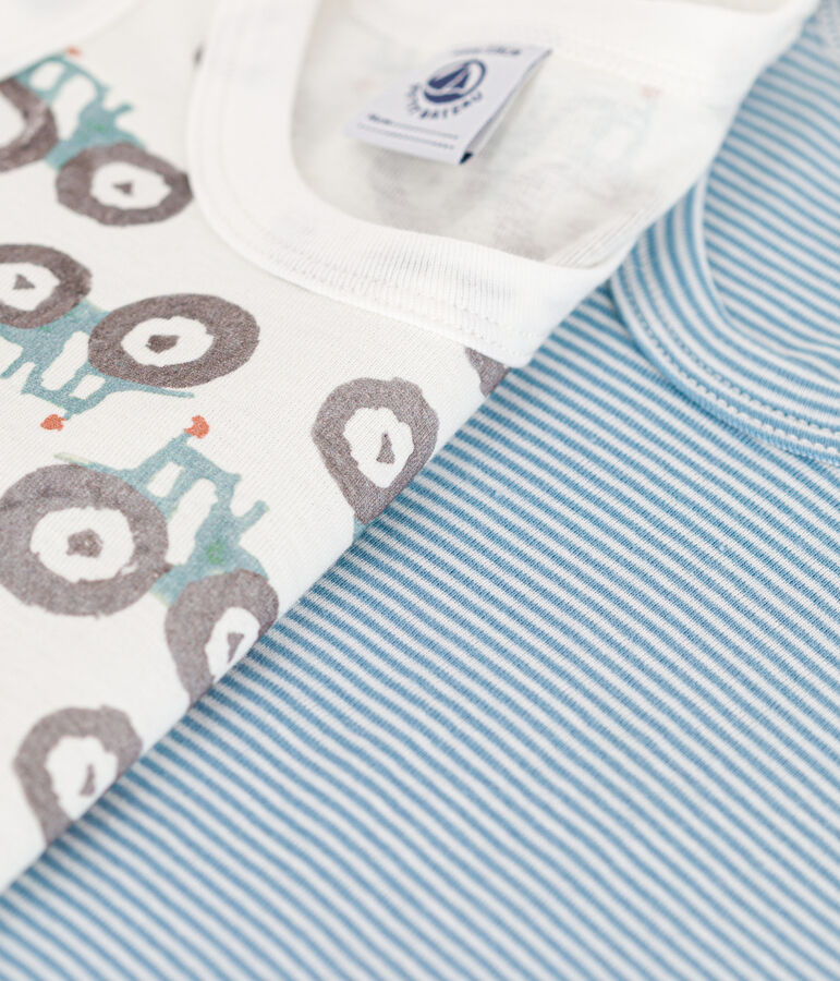 Boys' Tractor Cotton Vests - 2-Pack multicolor