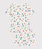 Children's Short Cotton Paris Print Pyjamas MARSHMALLOW white/MULTICO white