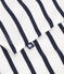 Babies' sleeveless stripy cotton blouse MARSHMALLOW white/SMOKING blue