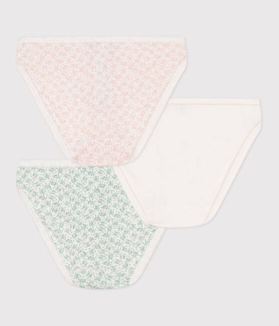 Children's flower-patterned cotton pants - 3-pack variante 1