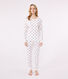 Women's cotton heart print pyjamas