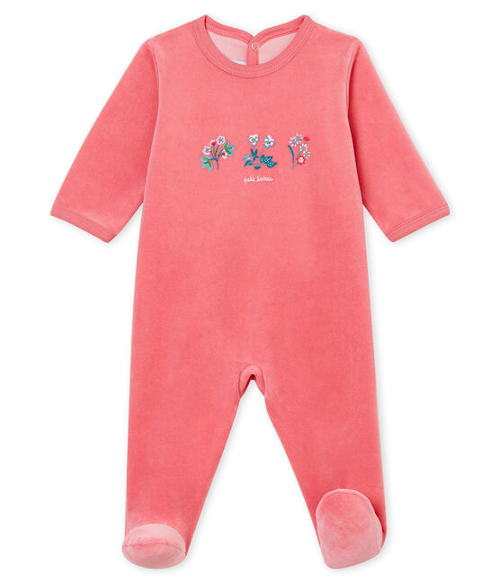 Baby's sleepsuit CHEEK pink