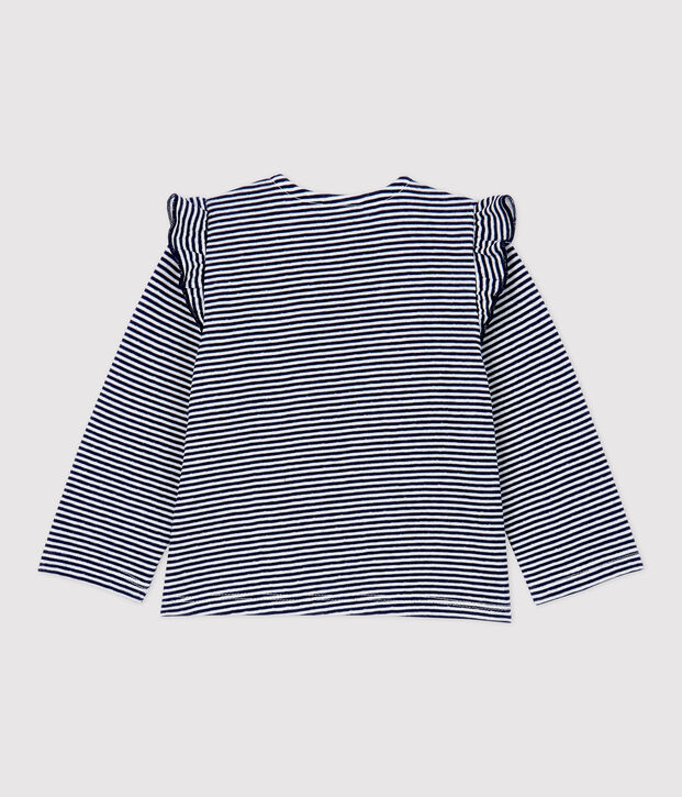 Babies' Cotton Cardigan blue/white