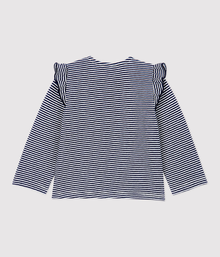 Babies' Cotton Cardigan blue/white