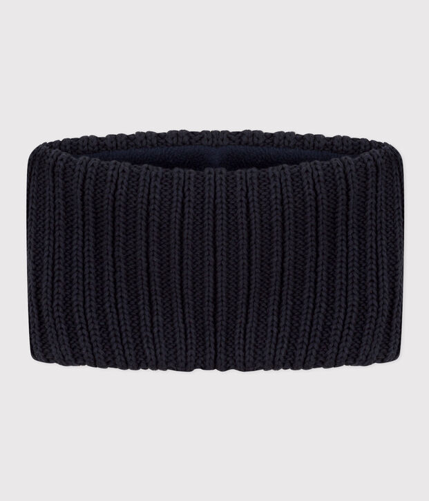 Babies' Unisex Fleece-Lined Knitted Snood SMOKING