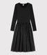 Women's dual fabric tulle dress