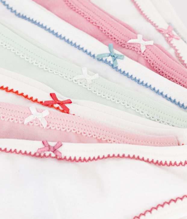Pack of children's plain cotton pants multicolor