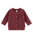 Baby girl's shiny cotton sweatshirt cardigan