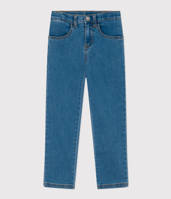 Girls' Denim Slim-Fit Trousers ULTRA BLEACH