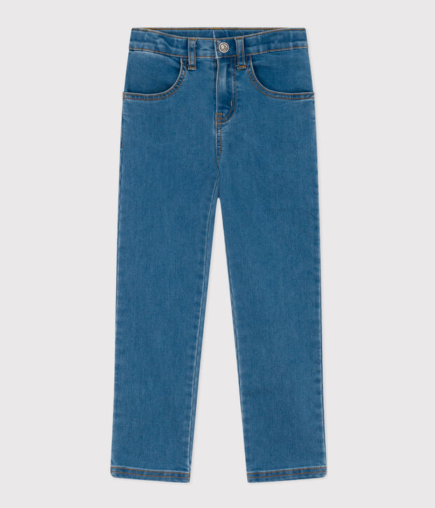 Girls' Denim Slim-Fit Trousers blue