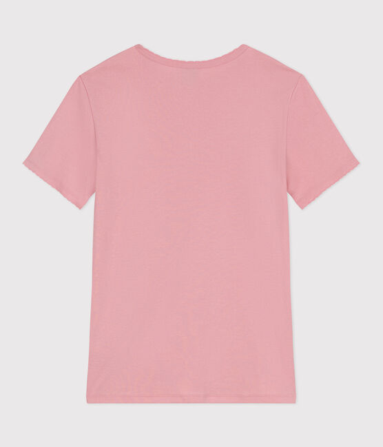 Women's Iconic Cocotte stitch cotton T-Shirt CHARME pink