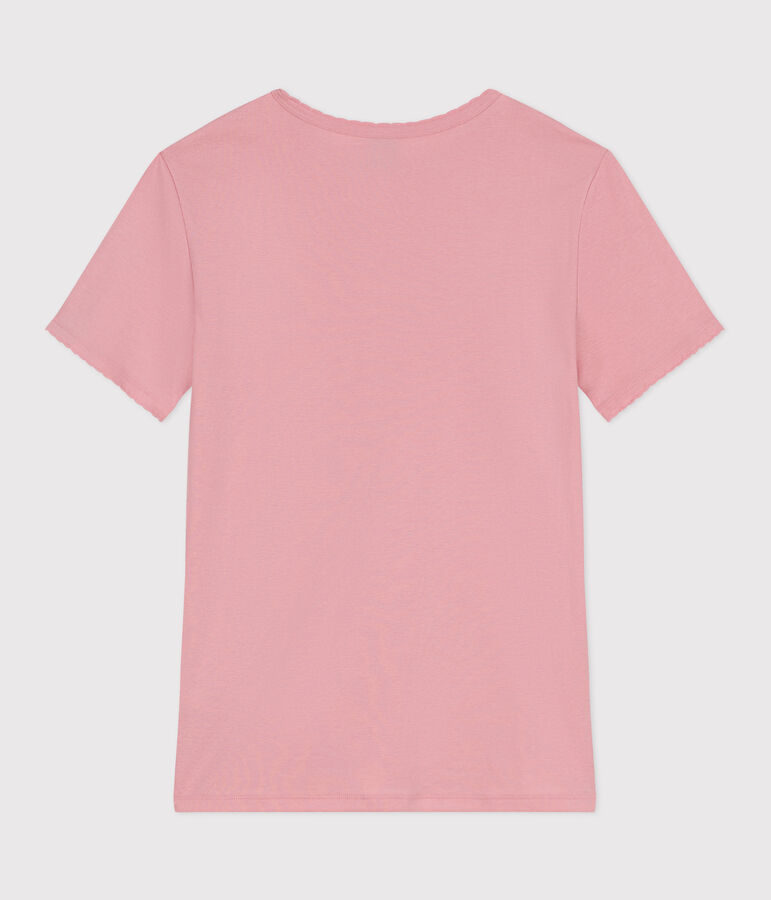 Women's Iconic Cocotte stitch cotton T-Shirt pink