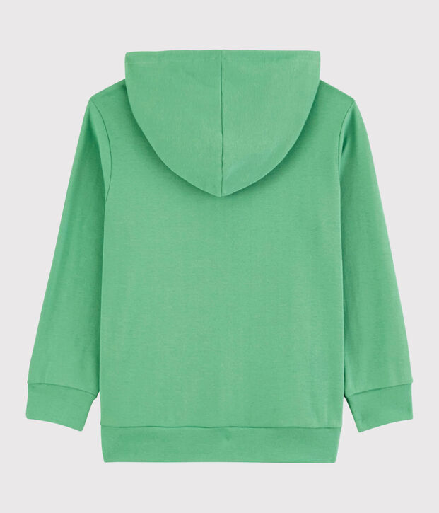 Boys' Cotton Zip-Up Hoody green