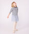 Children's Unisex Organic Cotton Breton Top MARSHMALLOW white/SMOKING blue