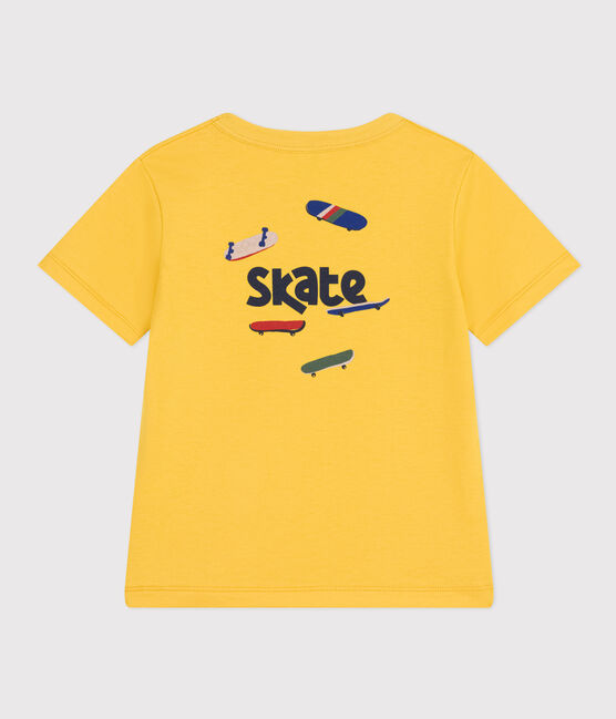 Boys' Printed Lightweight Jersey T-shirt NECTAR yellow