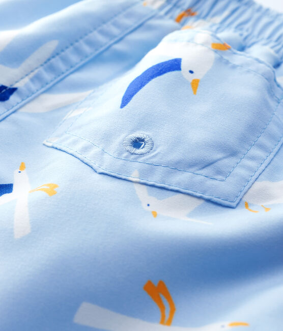 Baby Boys' Eco-Friendly Swim Shorts JASMIN blue/MULTICO white