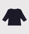 Babies' long-sleeved cotton T-Shirt SMOKING blue
