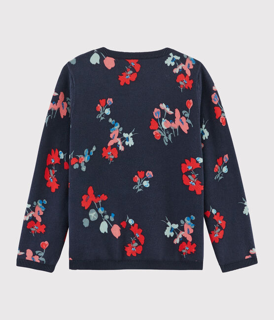 Girls' Cotton Pullover SMOKING blue/MULTICO white