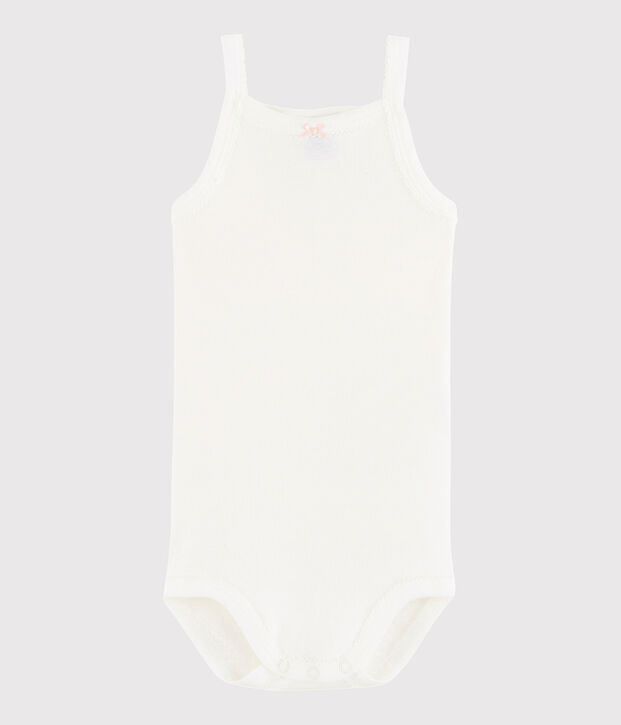 Baby Girls' Strappy Bodysuit white