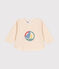 Babies' fleece sweatshirt AVALANCHE Ecru
