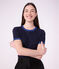 Women's short-sleeved plain cotton T-shirt SMOKING