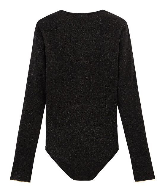 Women's Wrapover Bodysuit NOIR black/OR yellow