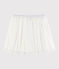 Girls' Glittery Tulle Skirt MARSHMALLOW white/ARGENT grey