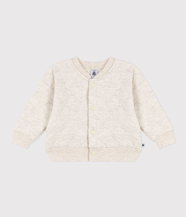 Babies'' Quilted Tube Knit Baseball Jacket MONTELIMAR CHINE