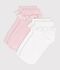 Children's ruffled cotton socks - 2-pack multicolor