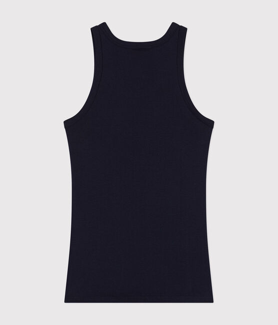 Women's Iconic cotton tank top SMOKING blue