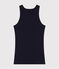 Women's Iconic cotton tank top SMOKING blue