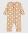Babies' Sheep Themed Footless Cotton Sleepsuit TRENCH /MULTICO