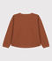 Unisex Quilted Tube Knit Sweatshirt CINA brown