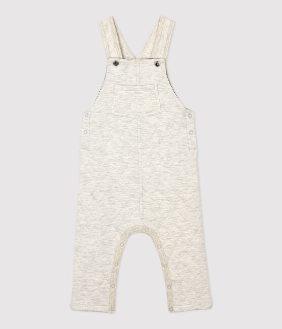 Babies' Quilted Dungarees MONTELIMAR CHINE beige