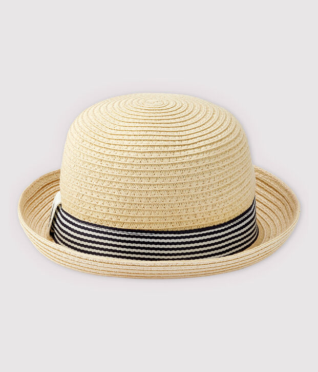 Baby Boys' Round Straw Hat pink