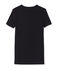 Women's short-sleeved plain t-shirt NOIR black