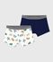 Pack of children's mask-print cotton boxers variante 1