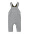 Baby boy's quilted double knit overalls SUBWAY CHINE grey