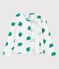 Girls' Printed Fleece Cardigan MARSHMALLOW white/GAZON green