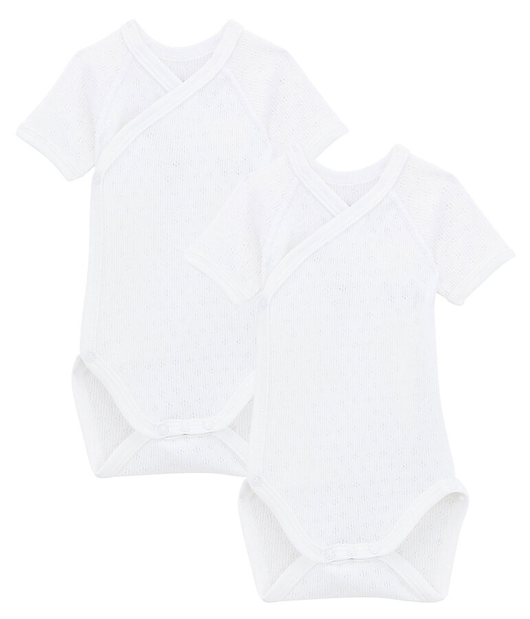 Set of Two Baby Boys' Collared Bodysuits multicolor