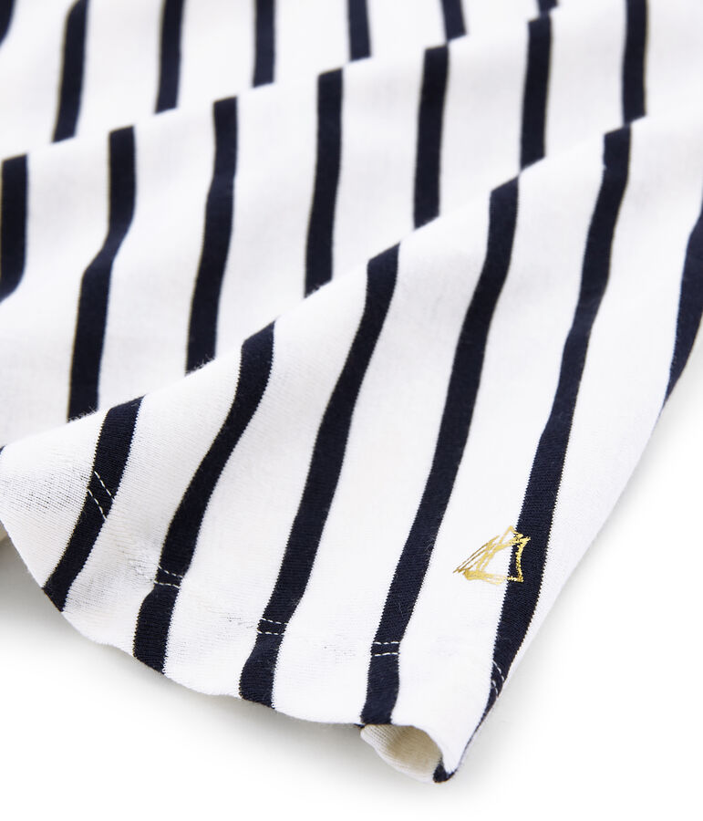 Girls' Dress COQUILLE beige/ABYSSE blue