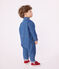 Babies' Long Denim Jumpsuit DENIM CLAIR blue